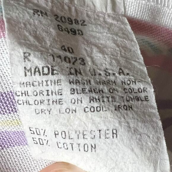 Dante Original Striped Pastel Blazer - Size 40 (Made in USA) - Picture 4 of 9